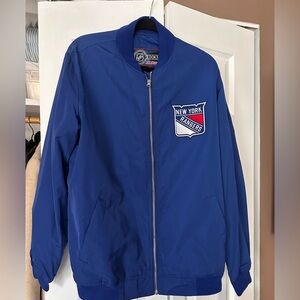 New York Rangers Blue Men's Bomber Jacket Size XL